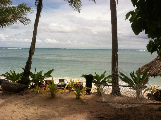 View from a bure at Blue Lagoon Beach Resort Fiji