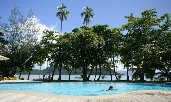 Matangi Island Resort pool